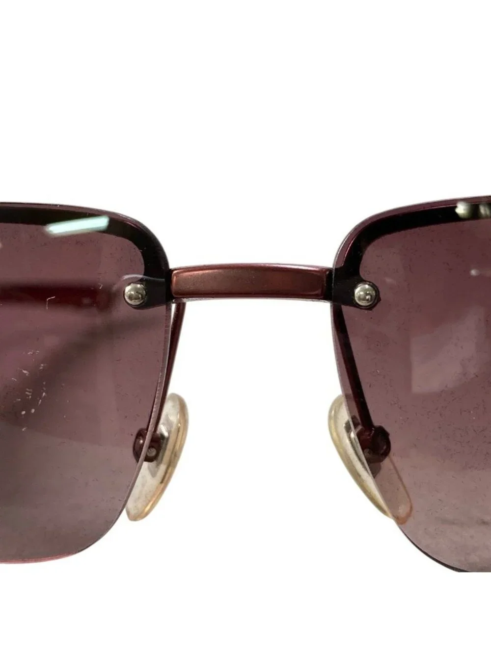 Gucci Horsebit Rimless Sunglasses Eyewear S Bordeaux